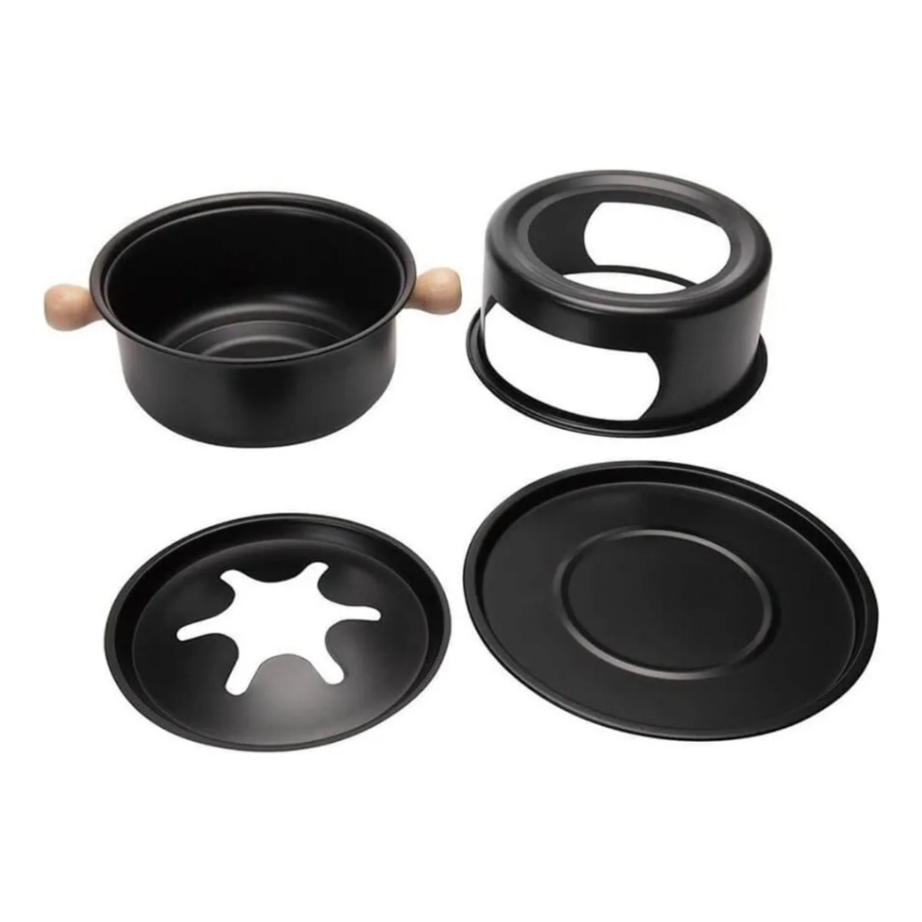 Conjunto de pote de fondue elétrico alta potência controle de temperatura ajustável