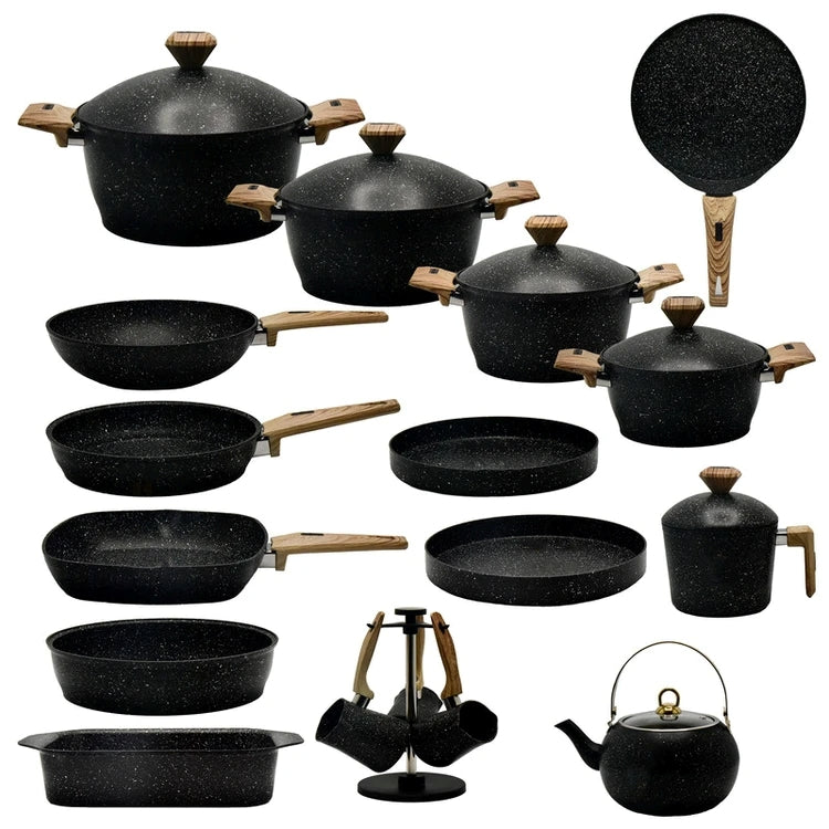 Jogo de Panelas 15 Peças Antiaderente + Brindes Exclusivos