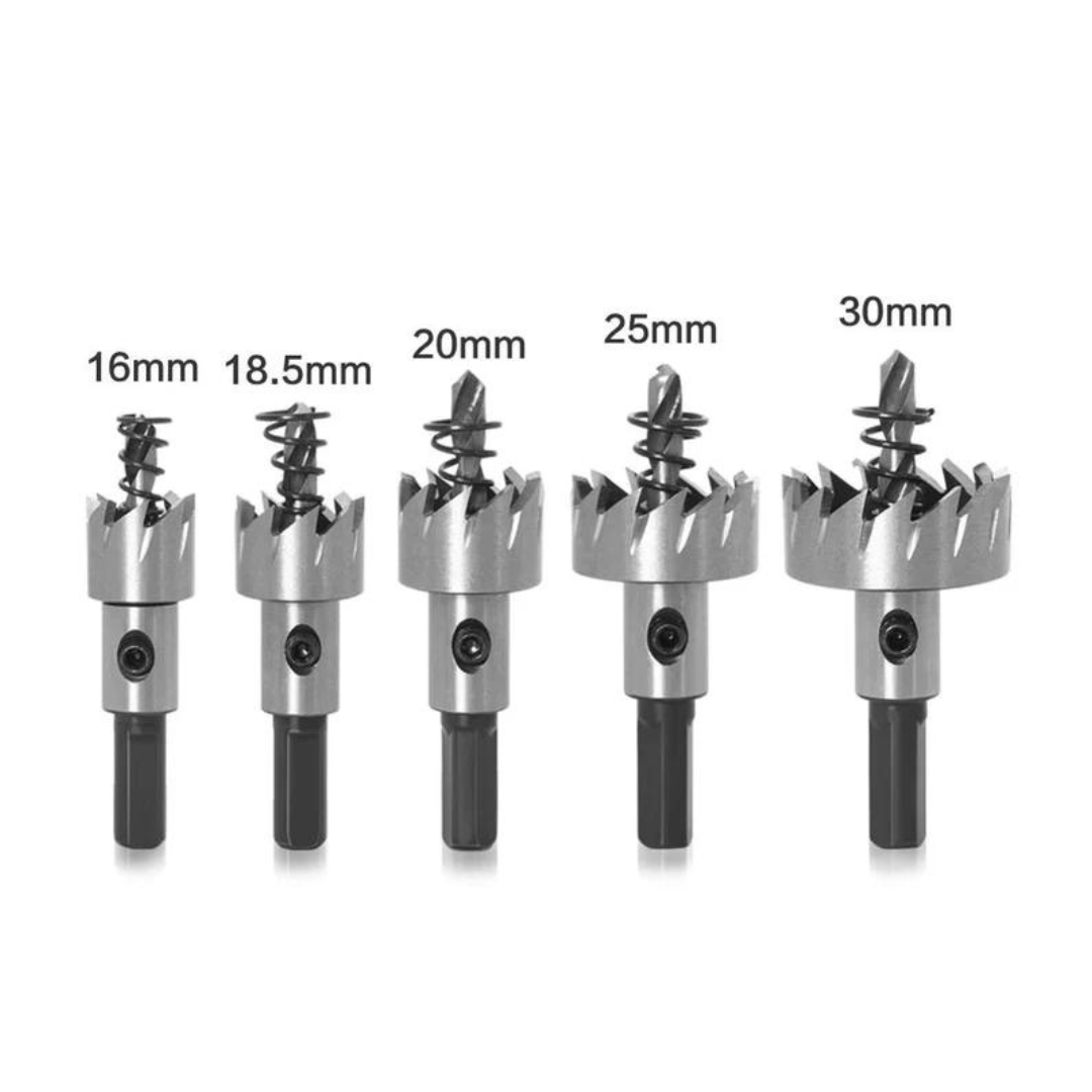 Fura Tudo - Titanium Dril ™ Kit 05 brocas serra copo