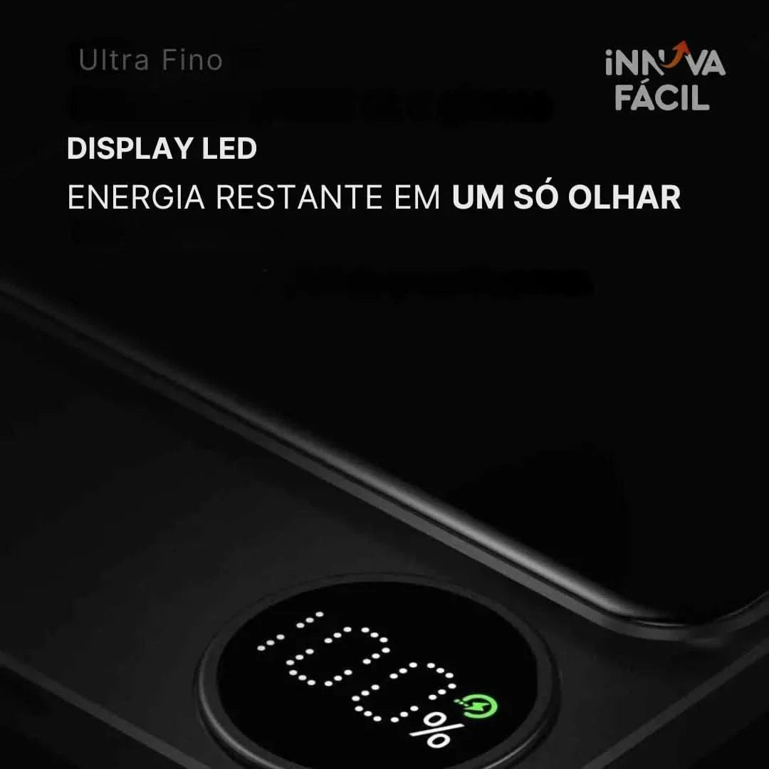 Carregador Portátil por Indução Sem Fio – Innova Fácil