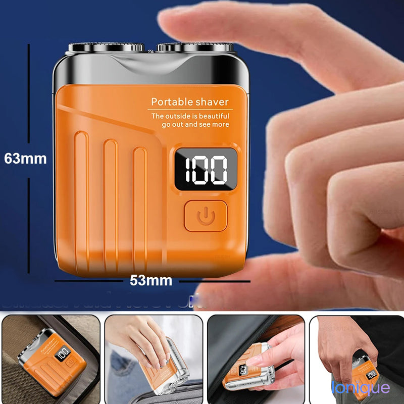 Ionique | Mini Shaver Dual-Head – Barbeador Ultra Portátil