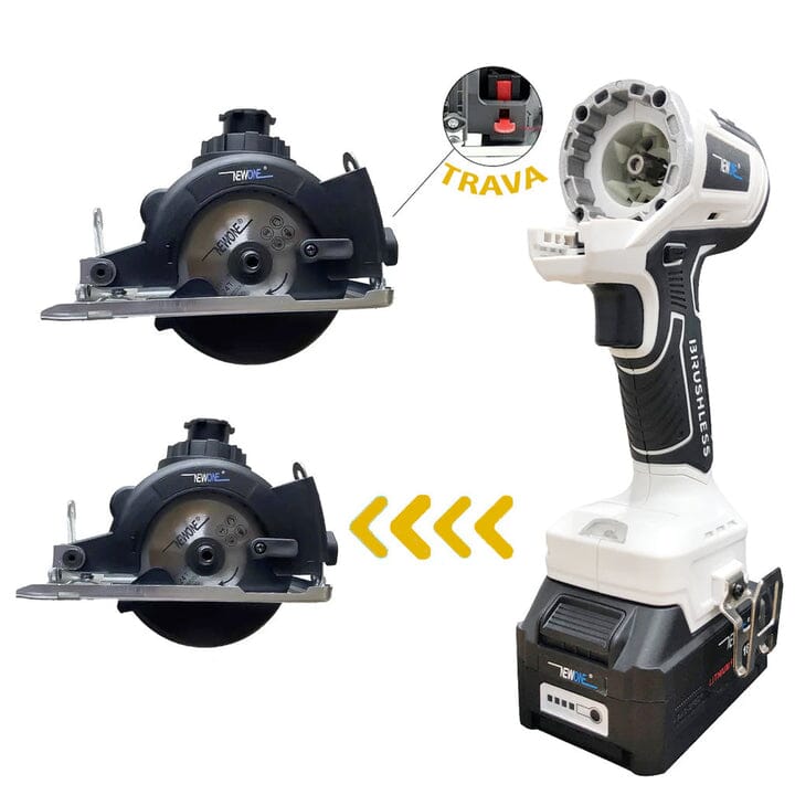 PowerMax Pro Kit 10 em 1 - Parafusadeira Furadeira Lixadeira Serra Martelete Elétrico Espatulas