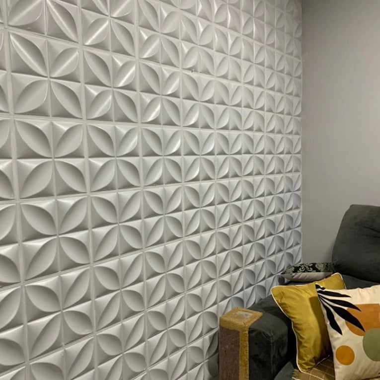 Kit 50 Placas Revestimento de Parede PVC 3D