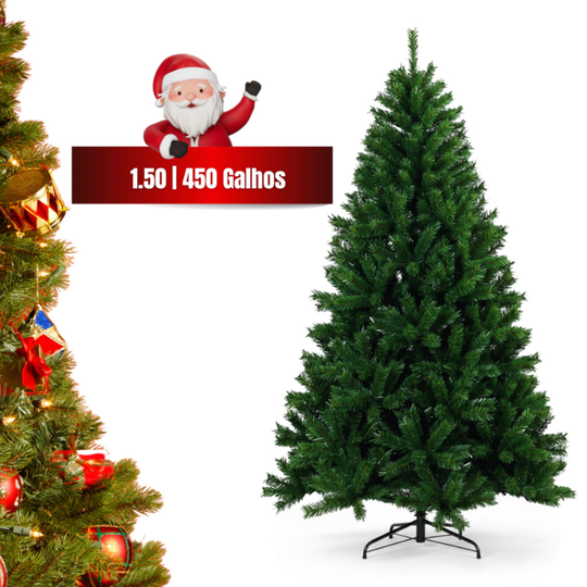 Árvore Natal Pinheiro Luxo | Decoração Volumosa e Elegante Sem Esforço