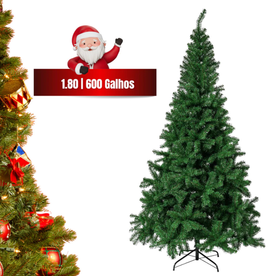 Árvore Natal Pinheiro Luxo | Decoração Volumosa e Elegante Sem Esforço