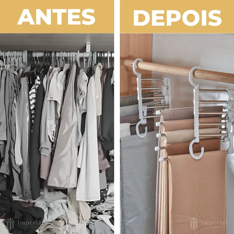 ImperialFlex® - Cabide Flexível 5 em 1 (Compre 1 e Leve 2) - Queima de Estoque!