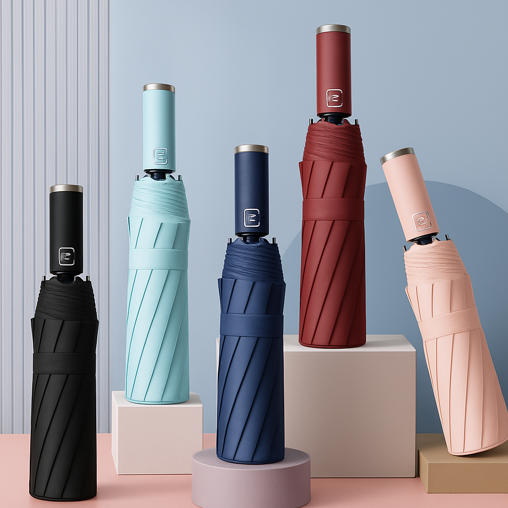 Guarda-Chuva Automático – Resistente ao Vento, Proteção Solar