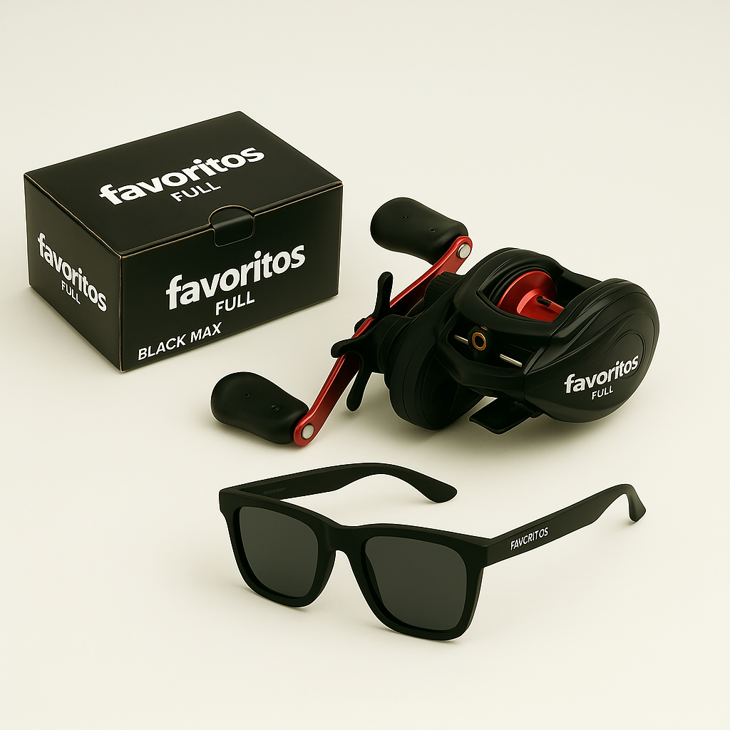 Carretilha Perfil Baixo Anti-Cabeleira + Óculos DE BRINDE