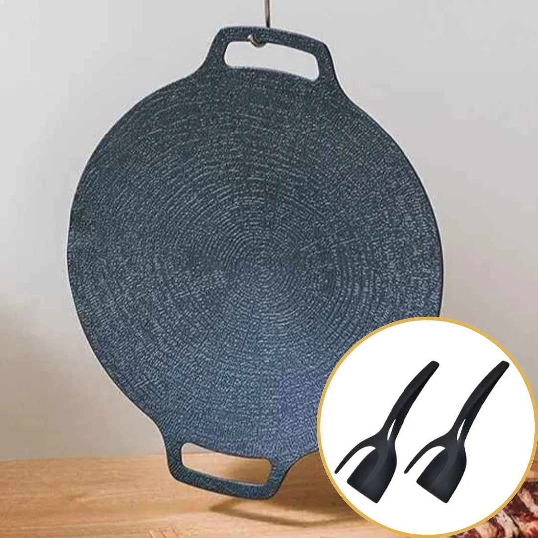 CookFlex™ – Frigideira de Pedra Vulcânica Antiaderente (Cozinhe sem Óleo e Sem Grudar Nada) - Frete Grátis!