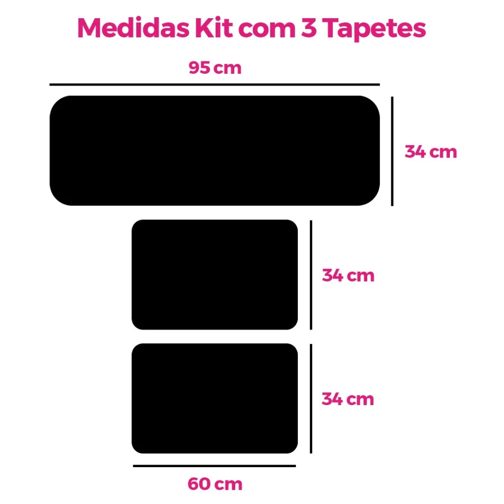 Kit Tapete Natal LuxoClean | Praticidade e Alegria para Receber a Família | Kit 3 Unidades