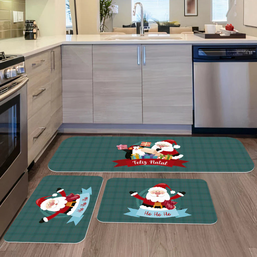 Kit Tapete Natal LuxoClean | Praticidade e Alegria para Receber a Família | Kit 3 Unidades