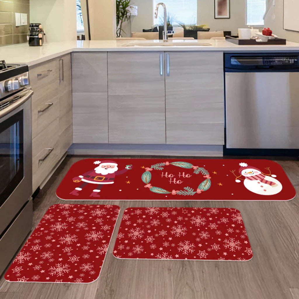 Kit Tapete Natal LuxoClean | Praticidade e Alegria para Receber a Família | Kit 3 Unidades