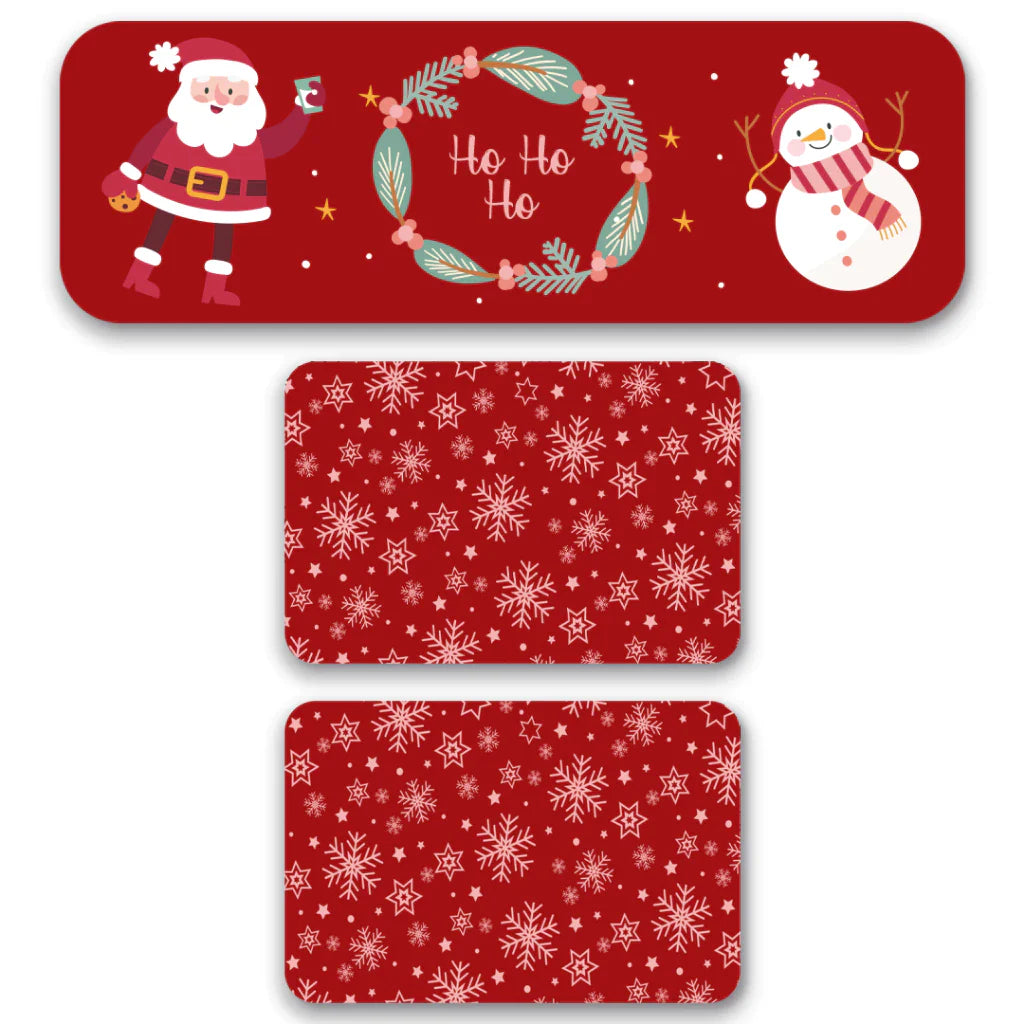 Kit Tapete Natal LuxoClean | Praticidade e Alegria para Receber a Família | Kit 3 Unidades