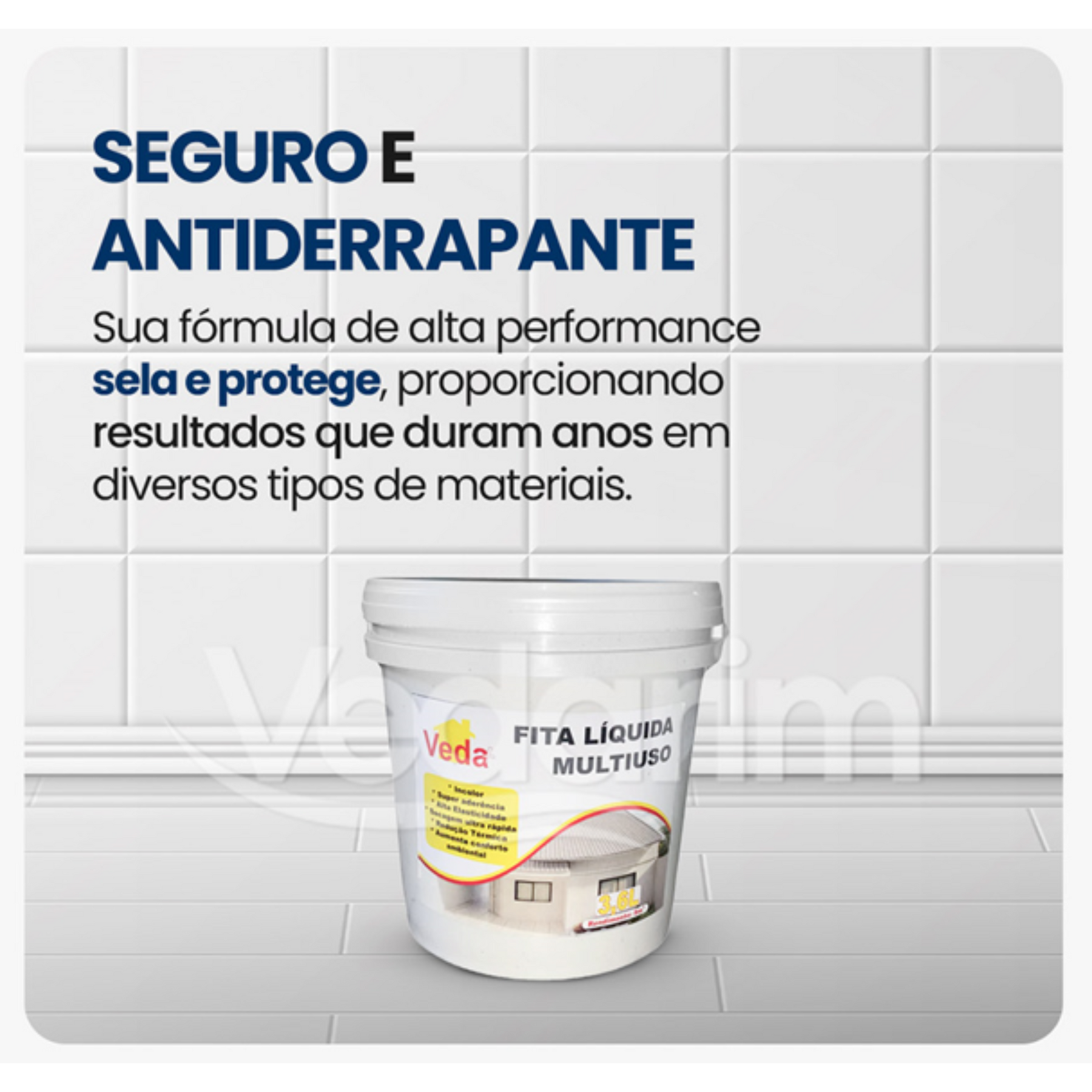 Selante Veda Tudo Impermeabilizante contra Vazamentos e Infiltrações - Rápido, Prático e Super Eficiente