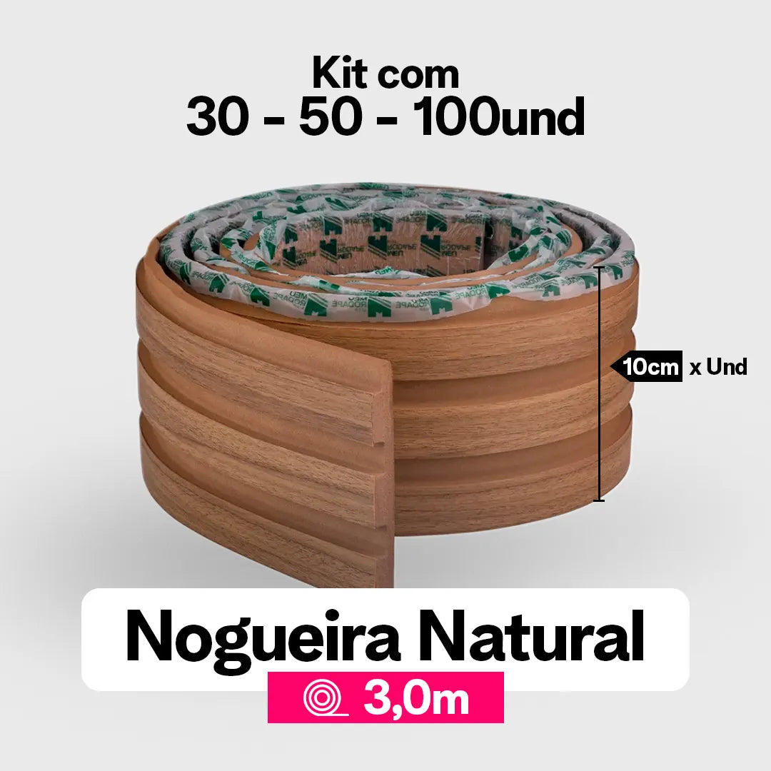 Kit Painel Ripado Autocolante 3M Laminado | Linha Madeto | TOP