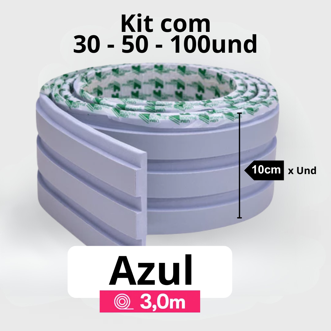 Kit Painel Ripado Autocolante 3M Laminado | Linha Madeto | TOP