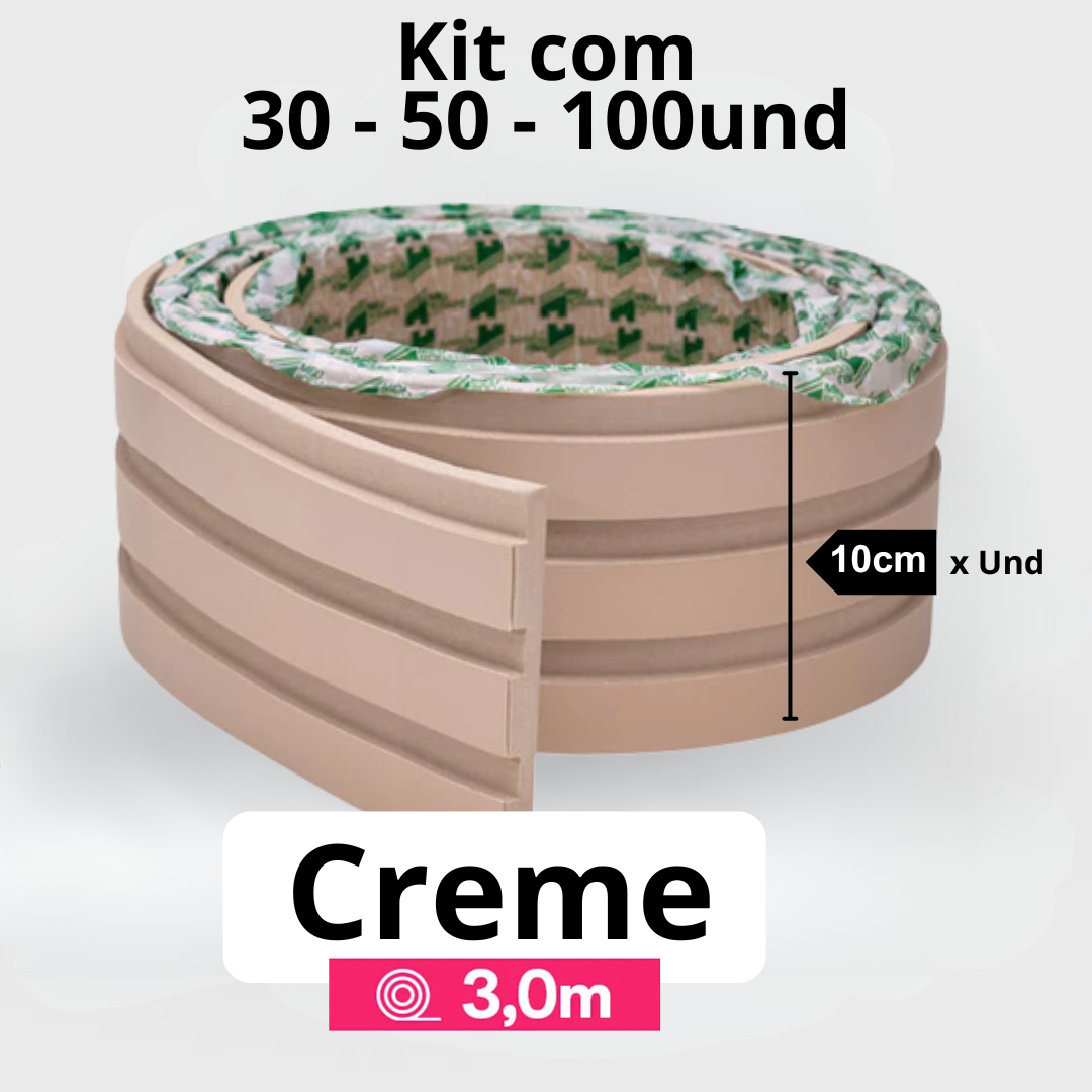 Kit Painel Ripado Autocolante 3M Laminado | Linha Madeto | TOP