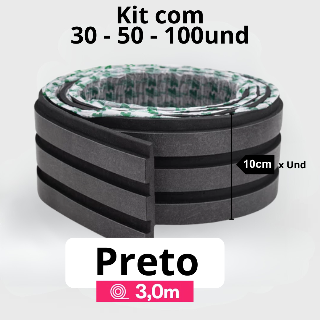 Kit Painel Ripado Autocolante 3M Laminado | Linha Madeto | TOP