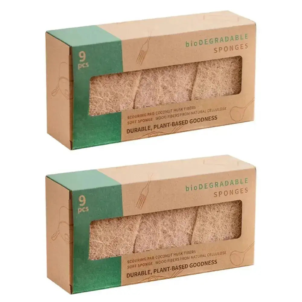 Kit 18 Esponja de Cozinha Biodegradáveis Premium (duram até 18 meses)