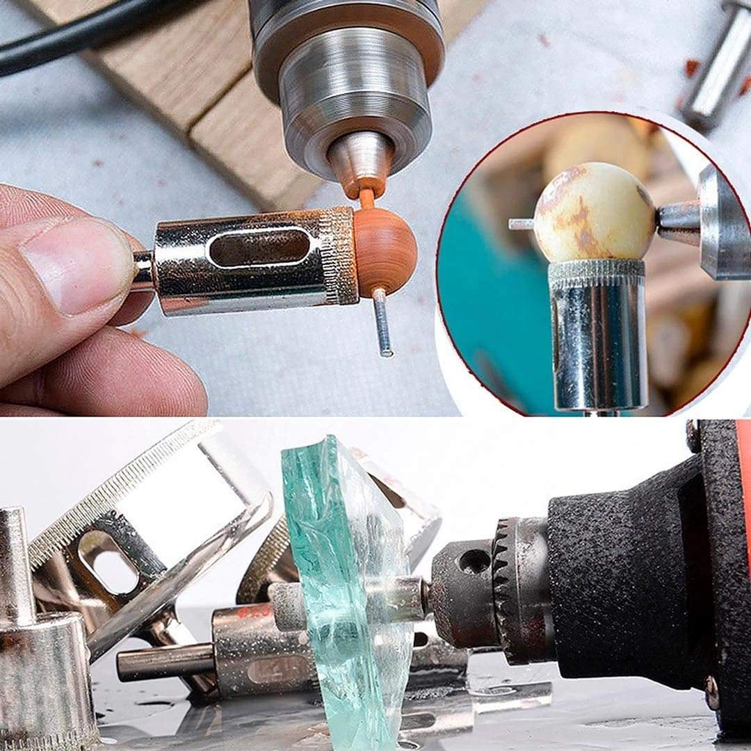 Kit 10 Bicos de Furo Diamantados - Brocas Serra Copo