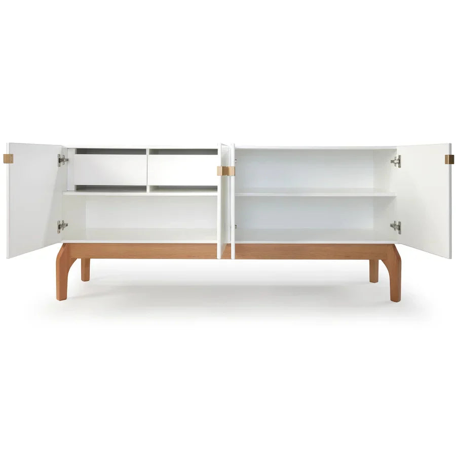 Buffet Oasi Pés em Madeira Maciça de Eucalipto