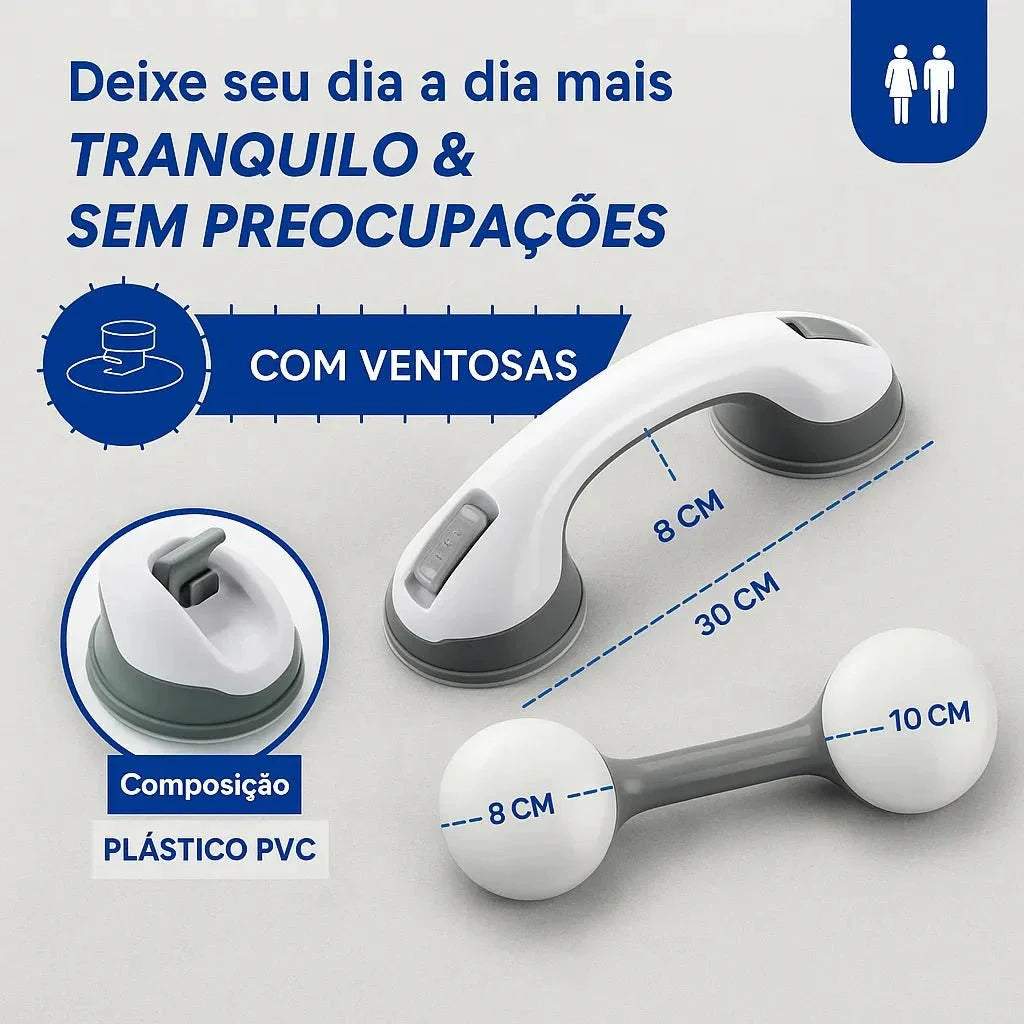 Barra de Apoio Portátil para Banheiro - SafeGrip
