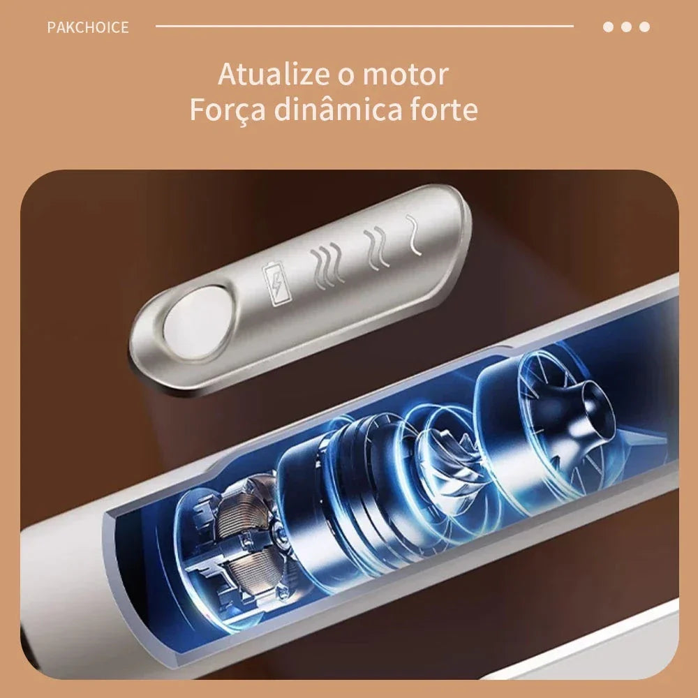 Batedor Misturador Mixer Elétrico para Bebidas Leite Café Portátil