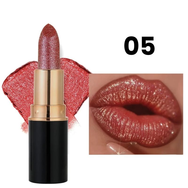 Batom Cintilante com Glitter Hidratante à Prova d'Água Vapor One