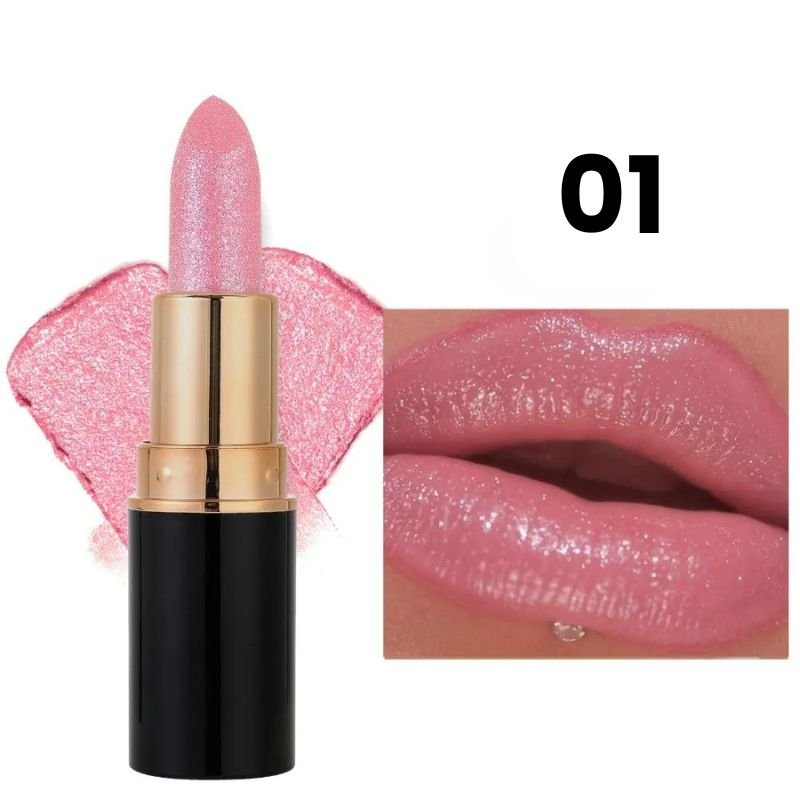 Batom Cintilante com Glitter Hidratante à Prova d'Água Vapor One