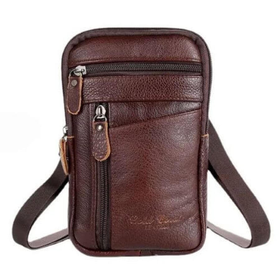 Bolsa Transversal Artesanal Couro Legítimo