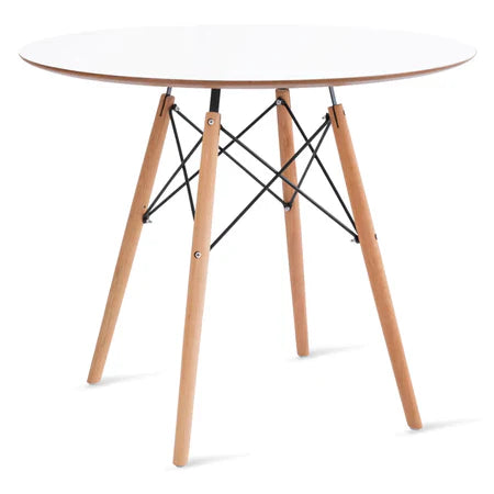 Conjunto Mesa Eames 90cm + 4 Cadeiras Kaila – Design Escandinavo