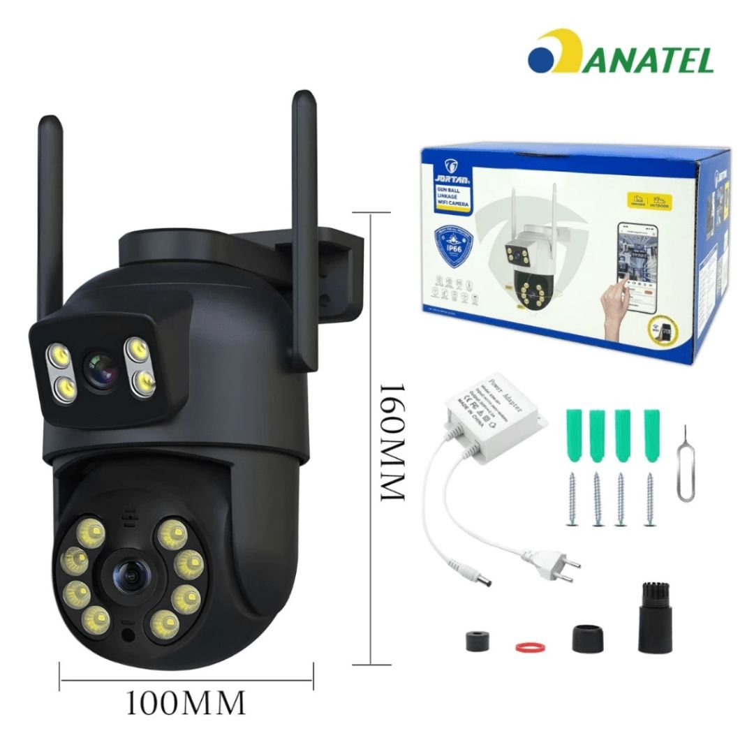 Câmera de Segurança Dupla IP66