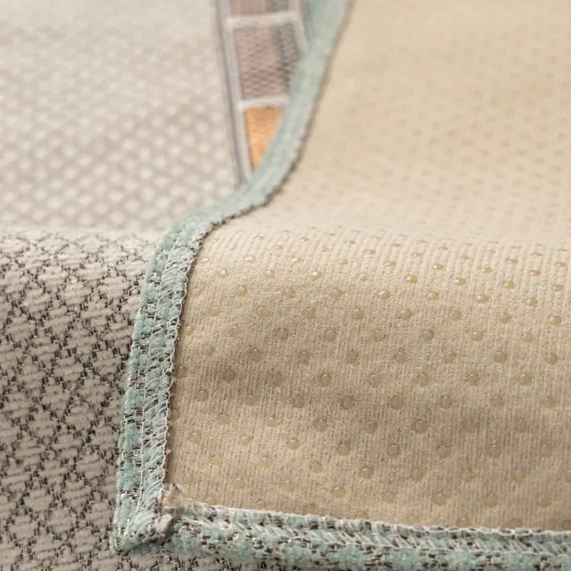 Capa para Sofá Protetora em Chenille Antiderrapante Azul Suave