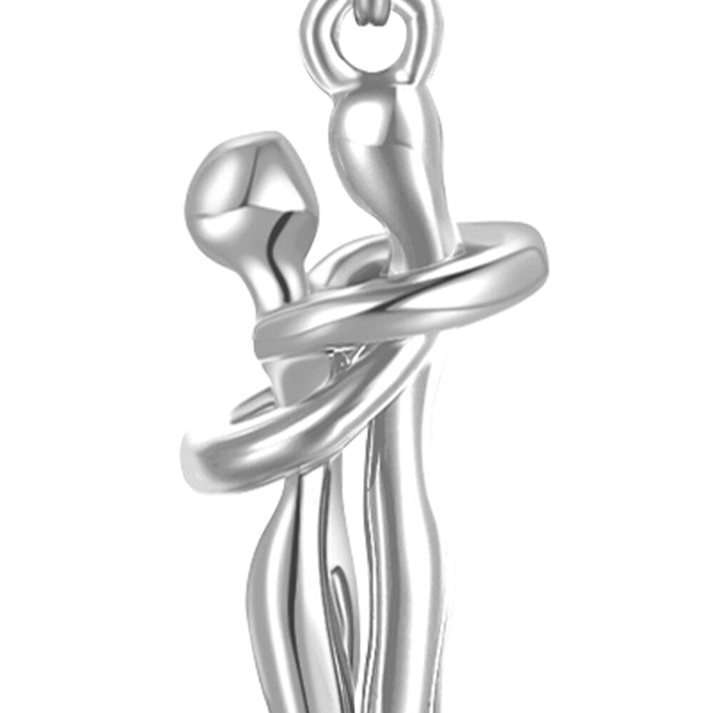 Colar Abraço - Prata e Ouro