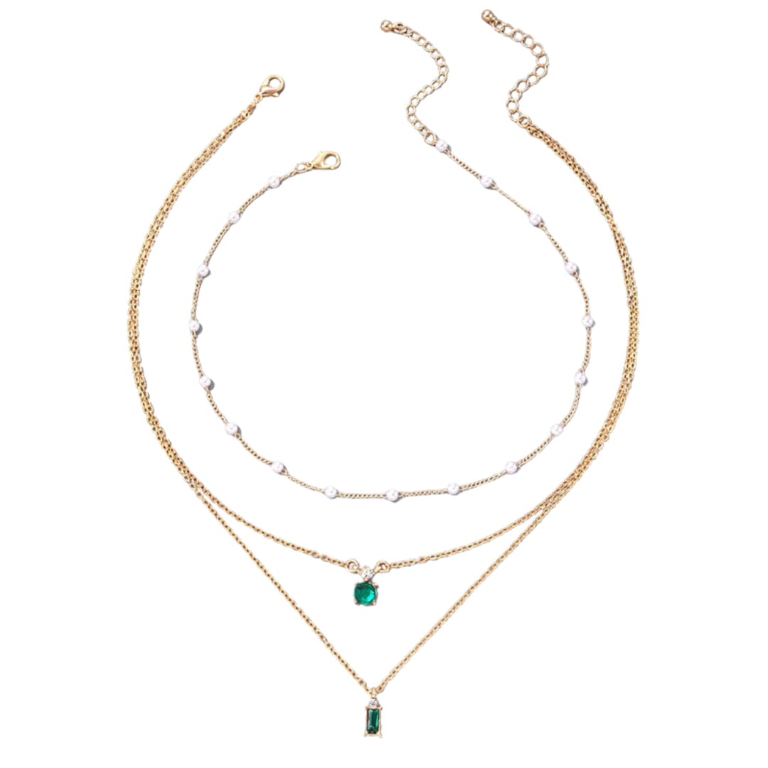 Colar Feminino Triplo Evergreen