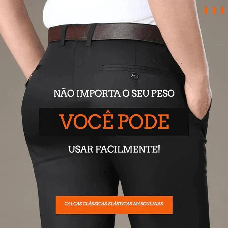 COMPRE 1 E LEVE 2 | Calça Social Clássica Alfaiataria Gentleman 2025 + Brinde Cinto Social Couro