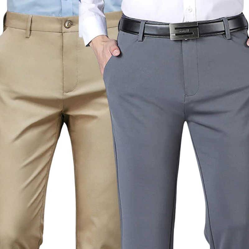 COMPRE 1 E LEVE 2 | Calça Social Clássica Alfaiataria Gentleman 2025 + Brinde Cinto Social Couro