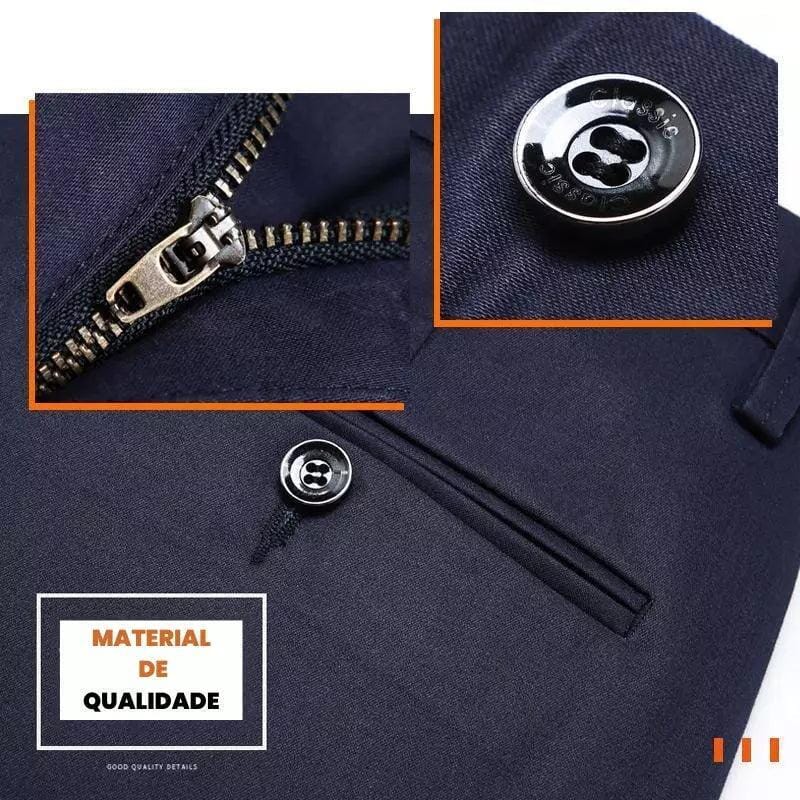COMPRE 1 E LEVE 2 | Calça Social Clássica Alfaiataria Gentleman 2025 + Brinde Cinto Social Couro
