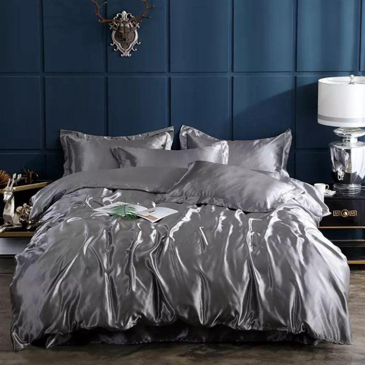 Conjunto Jogo de Cama Cetim + 2 Fronhas Luxo