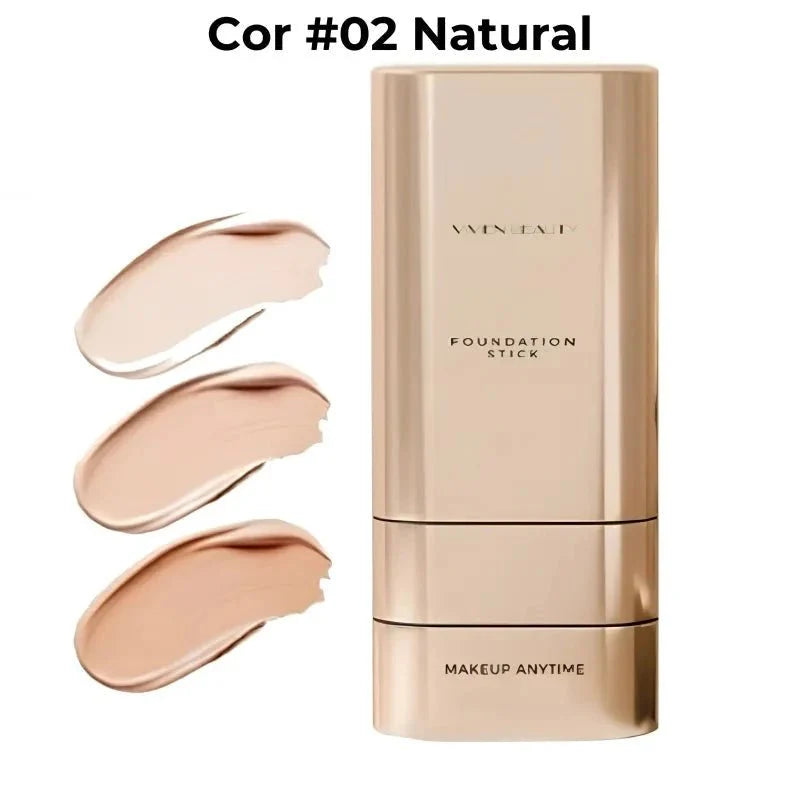 Corretivo Base Stick Coreano 2 em 1 – Cobertura Perfeita 100% Natural