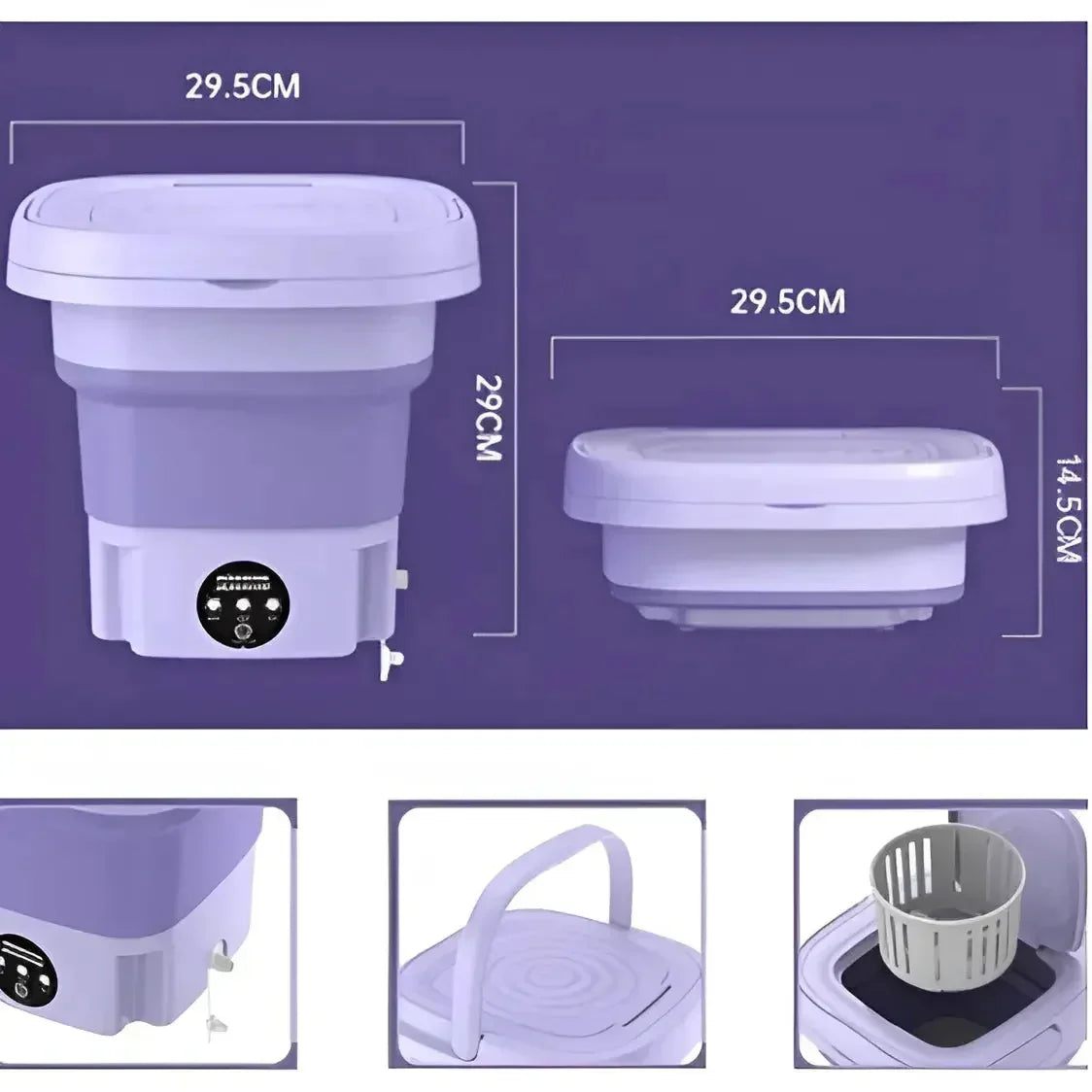 Máquina de Lavar Roupas Portátil | Mini Laundry Pro