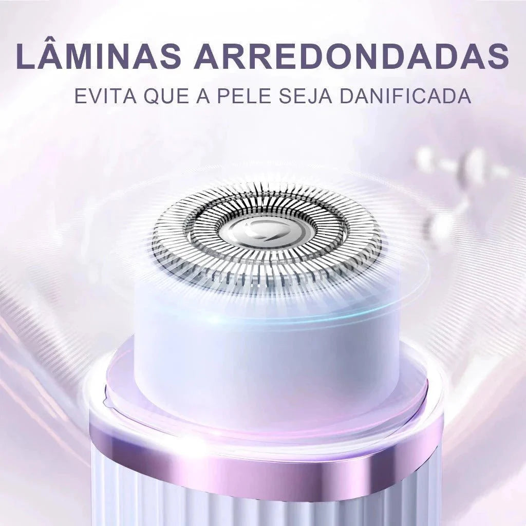 Depilador Elétrico Recarregável com Navalha Dupla