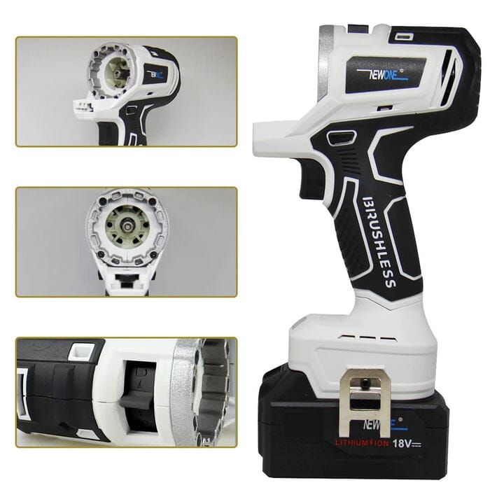 PowerMax Pro Kit 10 em 1 - Parafusadeira Furadeira Lixadeira Serra Martelete Elétrico Espatulas