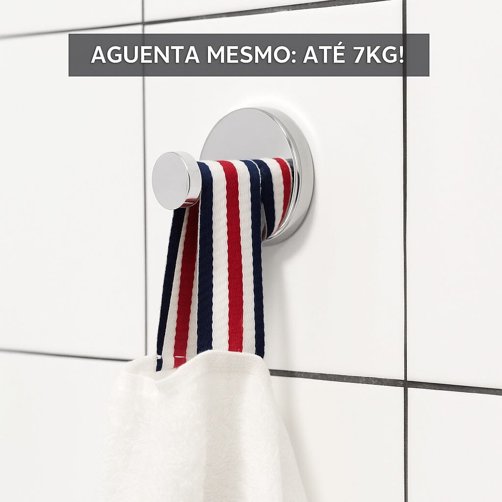 Fluno Sup™ – Gancho de Ventosa Premium Para Banheiro e Cozinha – Compre 1, Leve 2 + Frete Grátis 🎁