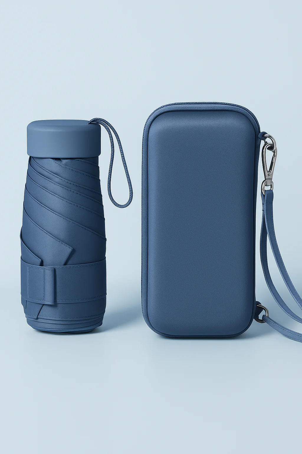 Mini Sombrinha Portátil + Capa de chuva