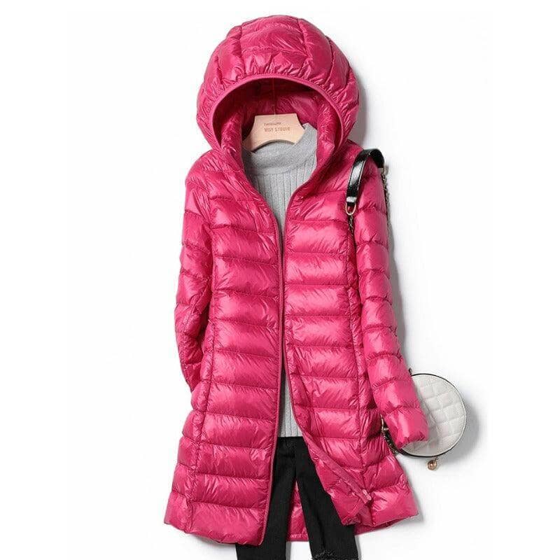 Jaqueta Longa Forrada Pluma de Ganso