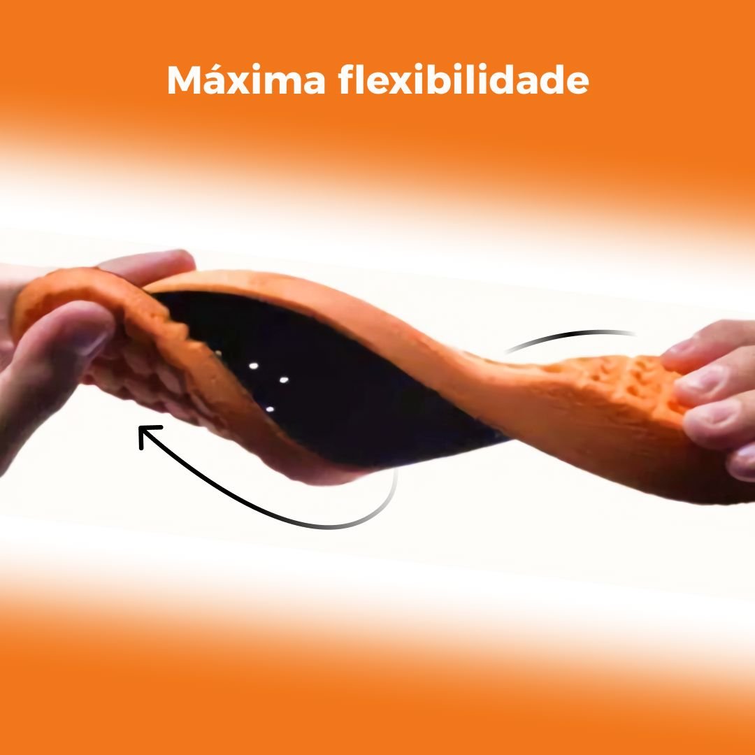 KIT 2 Pares de Palmilha Ortopédica de Gel P.U