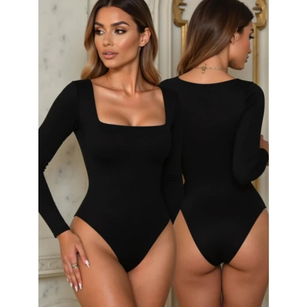 Kit com 2 Bodys Femininos Manga Longa