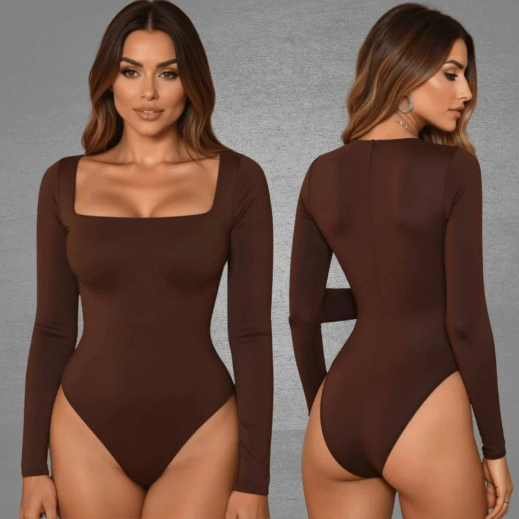 Kit com 2 Bodys Femininos Manga Longa