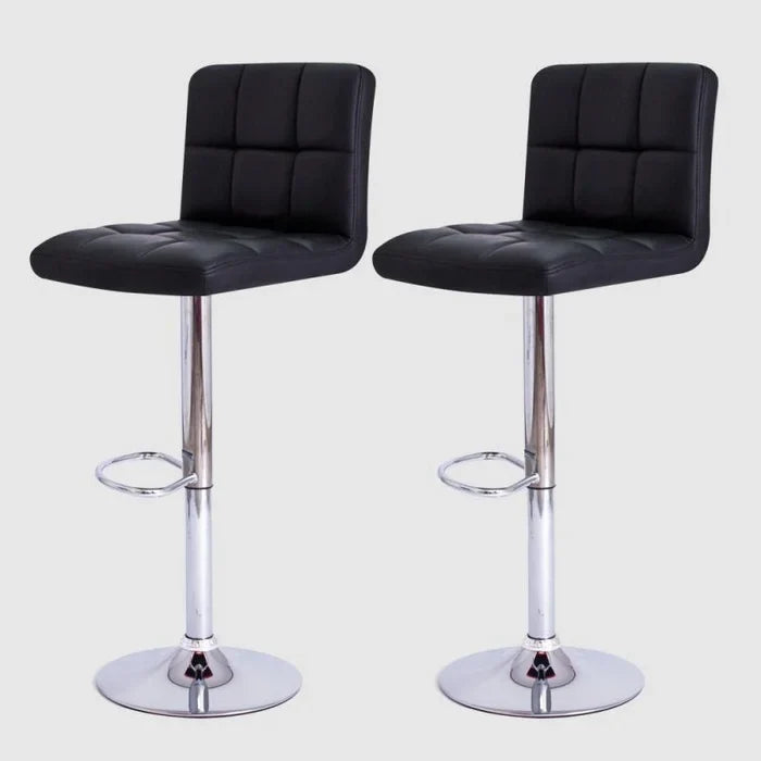 Kit 2 Banqueta Gomos Pretas Cozinha